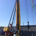 일산 킨텍스 현장 오거 크레인 Auger crane