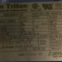 125HP 2P 230 460V 60Hz B3 명판 1