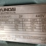 175KW 2P 440V 60HZ IP44 V1 명판