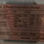 185KW 4P 440V 60HZ IP44 V1 명판